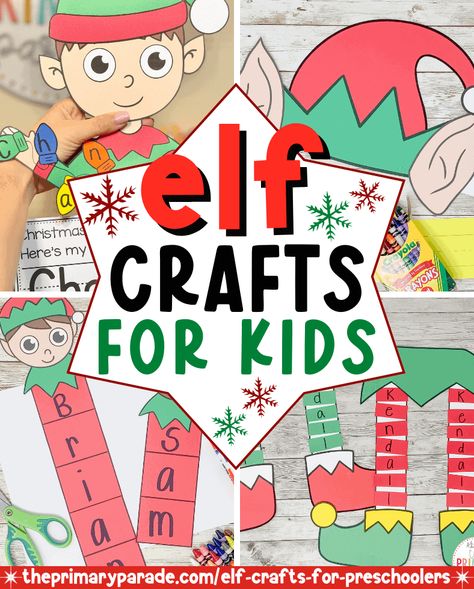 elf crafts for preschoolers Elf Art Preschool, Elf Craft With Kids Face, Elf Kindergarten Activities, Elf On The Shelf Crafts Preschool, Elves Preschool Activities, Elf Craft Kindergarten, Elf Decorations Christmas Diy, Elf Crafts For Preschoolers, Elf Yourself Craft