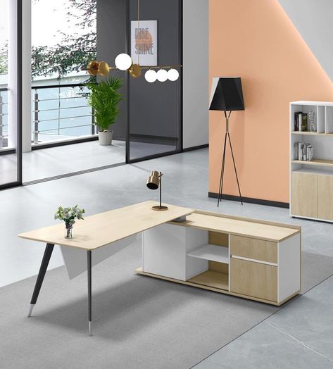 L Shaped Workstation, L Shape Study Table Design, L Shaped Office Table, Workstations Office Design, L Shape Workstation, Modern Office Desk Design, Md Cabin, Expand Furniture, Manager Table