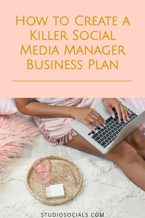 Are you looking to start a social media management business? This guide will walk you through the steps necessary to create a rock-solid social media manager business plan that will help you succeed. From setting goals and determining your target market, to estimating your expenses and projecting your profits, we've got you covered! So what are you waiting for? Start planning today! Social media manager business plan, social media management business plan, social media tips, work from home jobs. Starting A Social Media Marketing Business, Starting A Social Media Business, Social Media Manager Business Names, How To Start A Social Media Business, Social Media Manager Pricing, Social Media Strategy Marketing Plan, Social Media Marketing Design, Social Marketing Strategy, Woman Successful