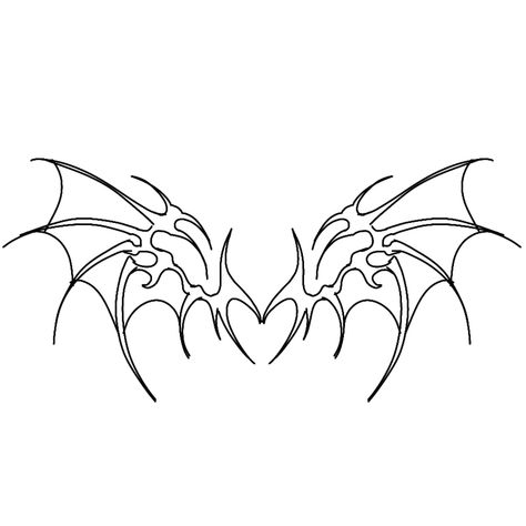 Succubus Wings Drawing, Vampire Wings Drawing, Heart With Bat Wings Tattoo, Demon Wings Back Tattoo, Demon Wings Drawing, Bat Wings Drawing, Demon Wings Tattoo, Devil Wings Tattoo, Bat Wing Tattoo