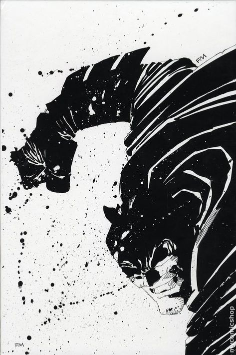 The Dark Knight Returns - Frank Miller; one of the best non-cannon works EVER… Frank Miller Batman, Frank Miller Art, Frank Miller Comics, Batman Painting, The Dark Knight Returns, Dark Knight Returns, Batman Poster, Batman Artwork, Frank Miller