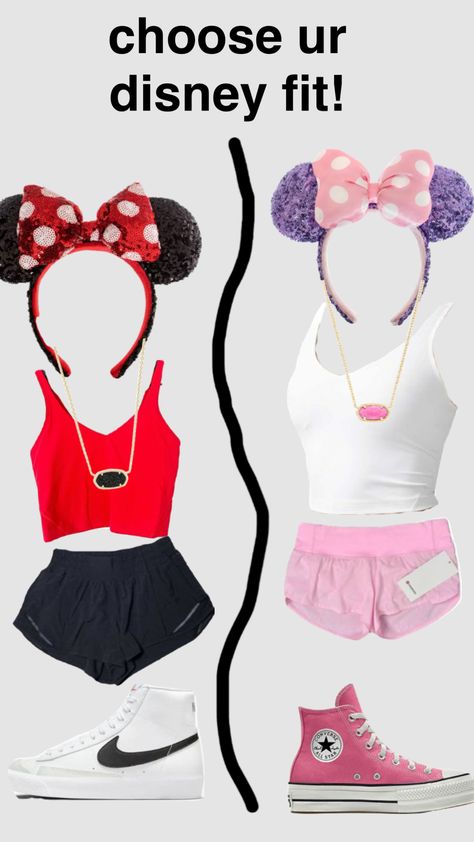 Cute Disney Outfits For Best Friends, Disney Word Outfit Ideas, School Disney Day Outfits, Matching Disney Outfits Best Friends, Disney Outfits Best Friends, Matching Disneyland Outfits, Vacation Outfits Florida Disney, Preppy Disneyland Outfits, Preppy Outfits For Disney