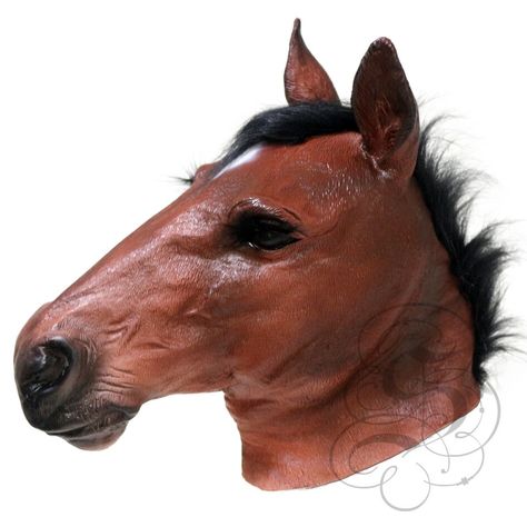 Latex Realistic Deluxe Horse - Brown Full Head Prop Cosplay Animal Head Party Mask by StateOfLatex on Etsy Horse Head Mask, Animal Cosplay, Horse Mask, Halloween Party Props, Raven Bird, Animal Mask, Dog Mask, Halloween Photography, Bird Masks