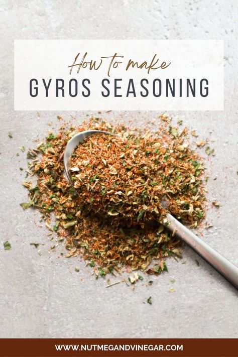 Greek Chicken Rub, Steak Gyros Marinade, Gyro Spice Blend, Gyros Seasoning Recipe, Greek Chicken Spices, Homemade Greek Seasoning, Chicken Gyro Seasoning, Gyro Meat Seasoning, Gyros Spice Recipe