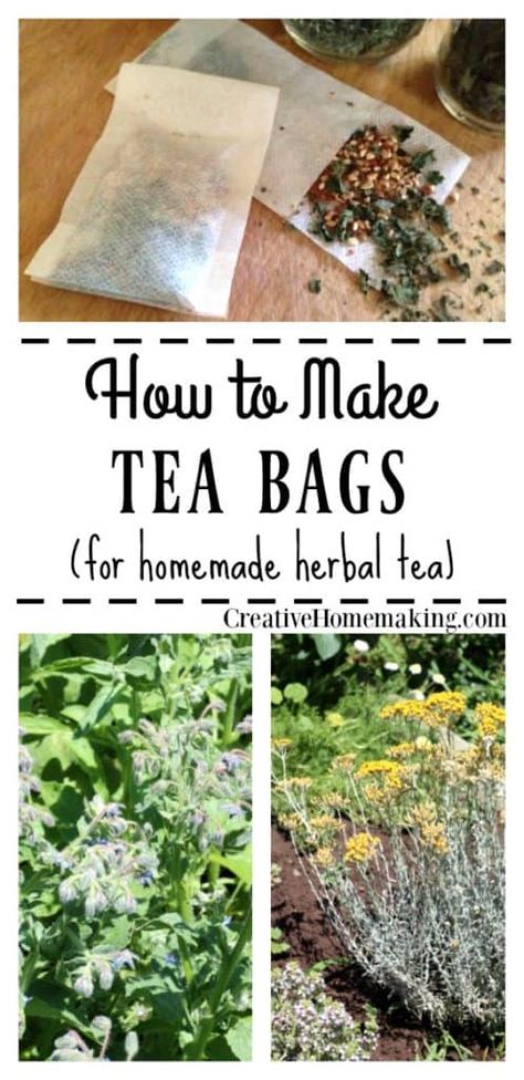 Make Tea Bags, Make Your Own Tea, Diy Tea Bags, Detox Tea Cleanse, Tea Blends Recipes, Herbal Tea Garden, Detox Tea Recipe, Homemade Detox, Homemade Tea