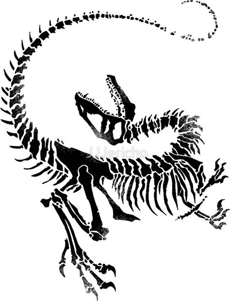 Velociraptor Skeleton Print Velociraptor Skeleton, Jurassic Park Tattoo, Raptor Dinosaur, Dinosaur Dinosaur, Dinosaur Tattoos, Skeleton Drawings, Dinosaur Fossil, Skeleton Tattoos, Dinosaur Drawing