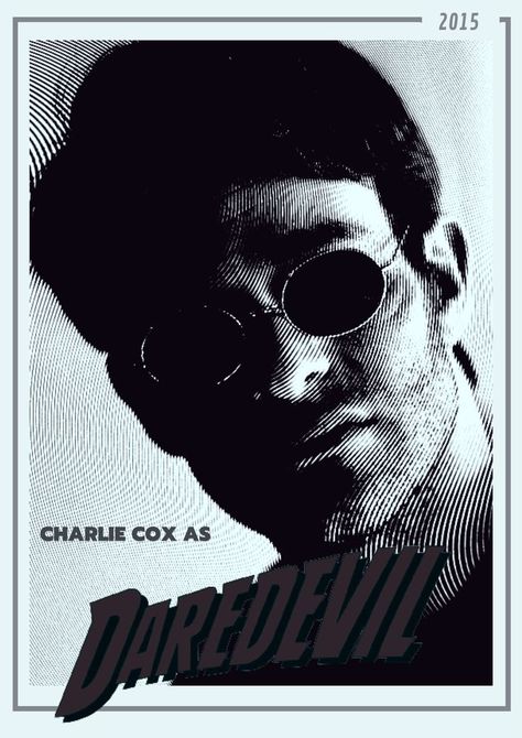 charlie cox as daredevil poster Daredevil Poster, Movie Poster Project, Charlie Cox, Film Poster Design, Vintage Poster Design, Graphic Poster Art, Marvel Posters, Alternative Movie Posters, Making A Difference