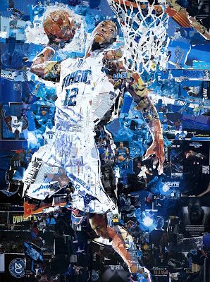 Dwight Howard, Orlando Magic . Collage Artist Derek Gores Identity Artists, Derek Gores, Sports Collage, Collage Idea, Trading Card Ideas, Future Artist, Artist Of The Month, Dwight Howard, Personal Investigation