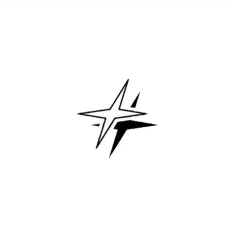 Star Sigil Tattoo, Sticker Tattoos Men, Men’s Star Tattoo, Small Linework Tattoo Design, Star Tattoos Men, Y2k Tattoo Ideas Stencil, Minimal Tattoo Ideas For Men, 8 Pointed Star Tattoo, Wrist Tattoo Men