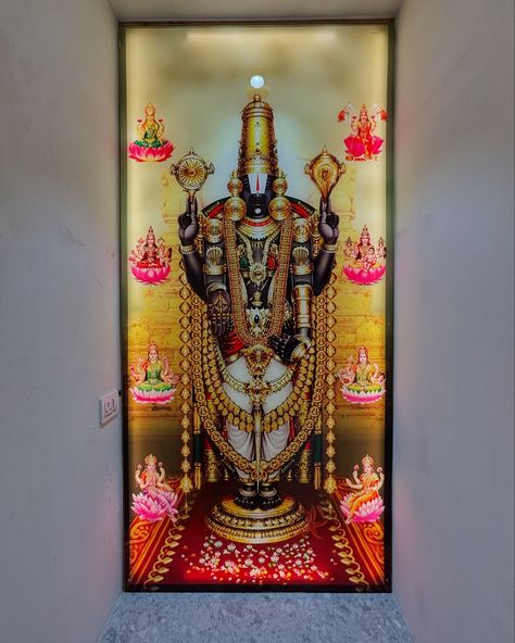 Venkateswara swamy digitally designed glass of the best quality and good material. 🛕 #Devotional #Art #Glassware #aksharaglass Venkateswara Swamy, Lord Venkateswara, Hanuman Ji Wallpapers, Pooja Room Door Design, Hanuman Ji, Room Door Design, Fancy Blouse, Pooja Room, Room Door