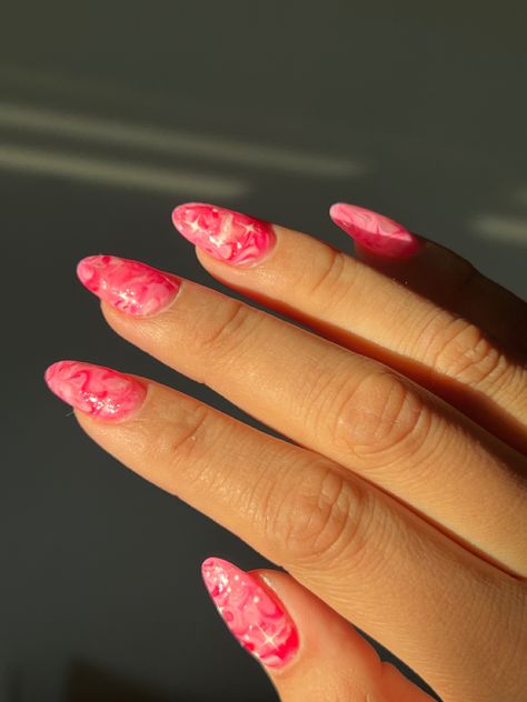 Marble Nails, Pink Marble, Pink Nails, Nail Inspo, Valentines Day, Nails, Pink