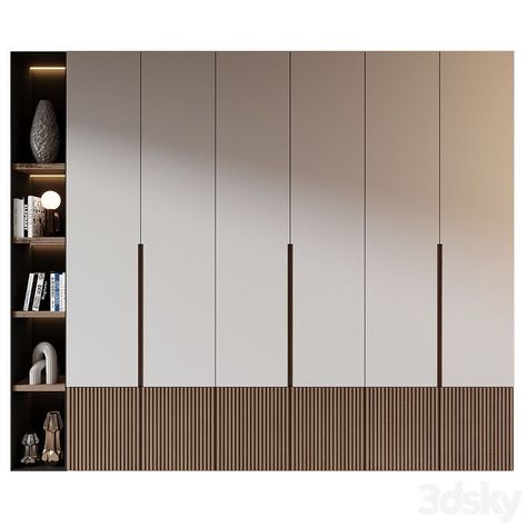 Wardrobe Modern Design Bedrooms, Wardrobe Display Cabinet, Mdf Wardrobe Design Bedroom, Full Wall Wardrobe Design, Wall Cupboards Design, Modern Wardrobe Ideas, Full Height Wardrobe, Wood Wardrobe Design, Wardrobe Internal