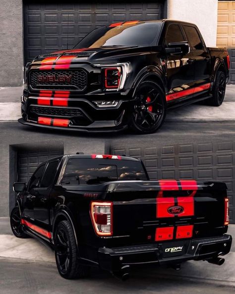 Shelby Truck, Shelby F150, Cars Japan, Modded Cars, Cars Jdm, Ford Trucks F150, Dropped Trucks, Custom Cars Paint, Custom Pickup Trucks