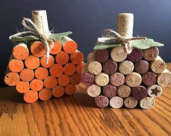 Cork Pumpkins, Cork Candle Holder, Cork Candle, Corks Pumpkin, Cork Diy Projects, Wine Cork Christmas Tree, Cork Christmas Trees, Wine Cork Diy Crafts, Wine Cork Projects