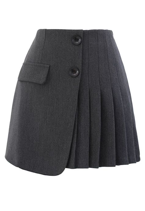 Pleated Skirt Outfit Short, Casual Mini Skirt, Uni Fashion, Grey Pleated Skirt, Pleated Skirt Outfit, Business Skirt, Tailored Clothes, Cozy Sweater, 5 S