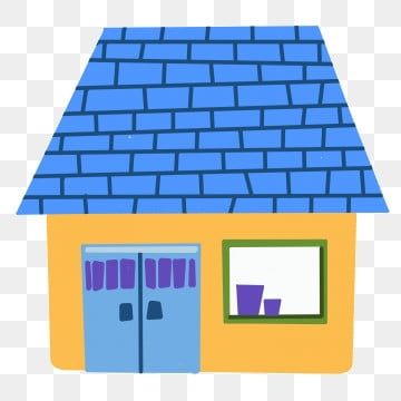 Big Blue House, House Cartoon, Blue Roof, Architecture Model Making, House Roof, Big Blue, Blue House, Model Making, Architecture Model