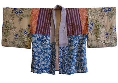 Kimono Outer, Gilet Kimono, Wearable Art Clothing, Kimono Japan, Shabby Chic Clothes, Sewing Blouses, Creative Clothes, Artsy Outfit, Kimono Design