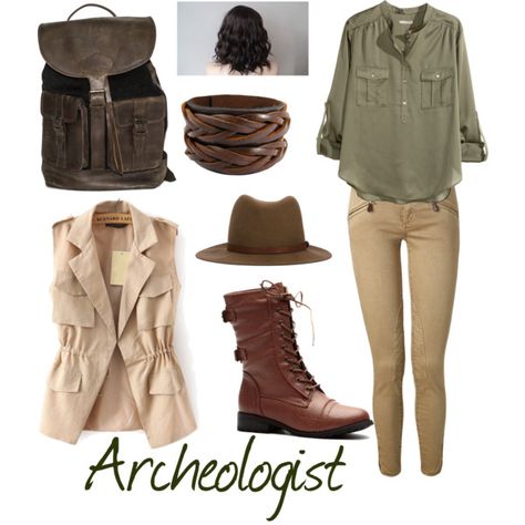 Archeologist by ravenclawchick853 on Polyvore featuring polyvore, fashion, style, H&M, Polo Ralph Lauren and rag & bone Indiana Jones Style Women, Archeology Outfit Women, Archeologist Outfit Women, Archaeologist Aesthetic Outfit, Archeologist Aesthetic Outfit, Archaeology Aesthetic Outfit, Archeologist Costume, Archaeologist Costume, Archaeologist Outfit