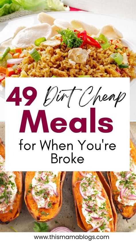 fried rice Cheap Healthy Dinners, Struggle Meals, Dirt Cheap Meals, Cheap Meal Plans, Frugal Cooking, Cheap Family Meals, Eat On A Budget, Budget Friendly Meals, Meal Planning Menus