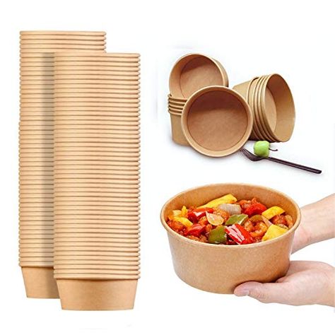 Amazon.com: 24 Oz Large Paper Bowls, 90 Pack Disposable Soup Bowls Plastic Free Party Supplies for Hot/Cold Food, Soup: Industrial & Scientific Disposable Bowls, Paper Bowl, Food Soup, Bee Party, Cold Food, Paper Bowls, Soup Bowls, Disposable Tableware, Cold Meals