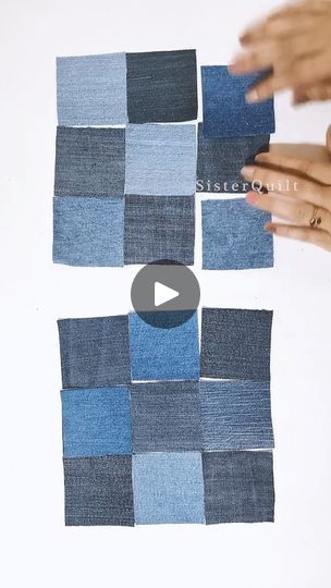 Denim Patchwork Bag, Recycling Jeans, Sewing Easy, Recycle Jeans, Bag Sewing, Patchwork Bags, Recycled Denim, Denim Patchwork, Easy Tutorial