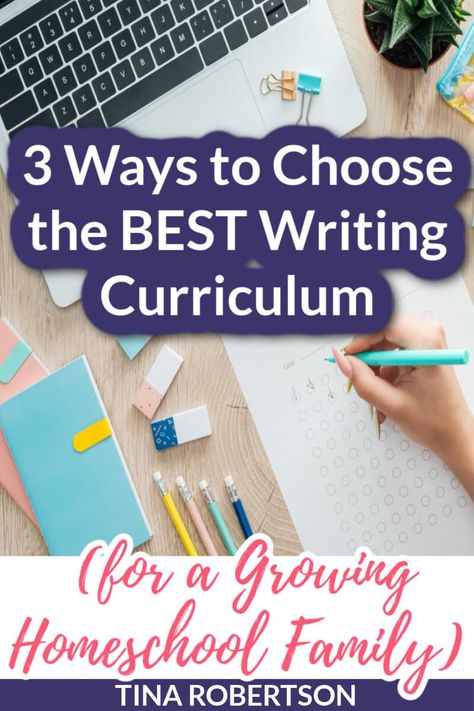 A well-rounded out writing curriculum should give you guidance through each step of the writing process and tips to accommodate your kids changing needs and moods. Moving from basic sentence writing to a paragraph is foundational to strong writing skills. As your child matures, he widens out in his ability to write creatively, but the foundation is first. However, it can be scary to decide a homeschool writing curriculum and there is a better way to choose. Teaching Background, Curriculum Writing, Homeschool Writing Curriculum, Curriculum Planner, Relaxed Homeschooling, Homeschool Family, Best Writing, The Writing Process, Homeschool Writing