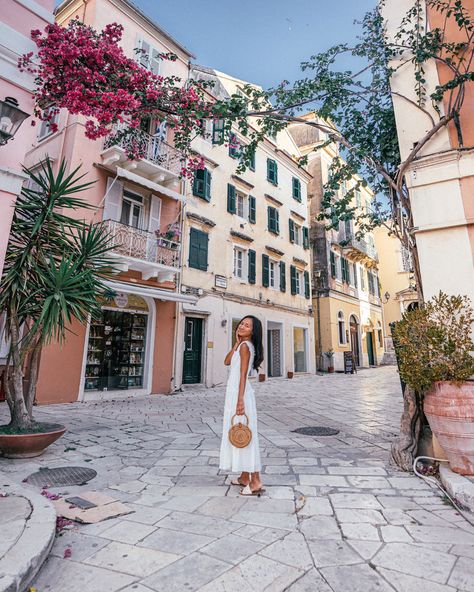 Corfu Town Greece, Outdoor Beach Bar, Corfu Old Town, Cliff Jump, Corfu Town, Cliff Jumping, Corfu Island, Greece Photography, Spring Getaway