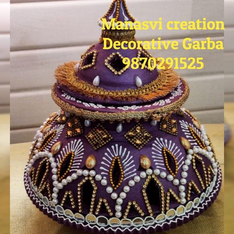 Exclusive work by Manasvi Creation DM for more details. Manoj patel-9870291525 Jyoti patel-9773727317 Follow my page  #manasvicreations #traditionalgarba #garba #decorativegarba #garbawork #handmade #diygarba #navratri #navratrigarba #theamgarba #designergarba #exclusiveart #decorativeart #customize #decoration #ecofreindly #ghatkopargarba #jayambe #jaybhavani #localforvocal Garba Matki Decoration, Garba Pot Decoration Ideas, Garba Design Pot, Garbo Decoration Navratri, Garba Decoration Ideas Navratri, Garba Decoration Ideas, Garba Decor, Garba Decoration, Flower Wall Decor Diy