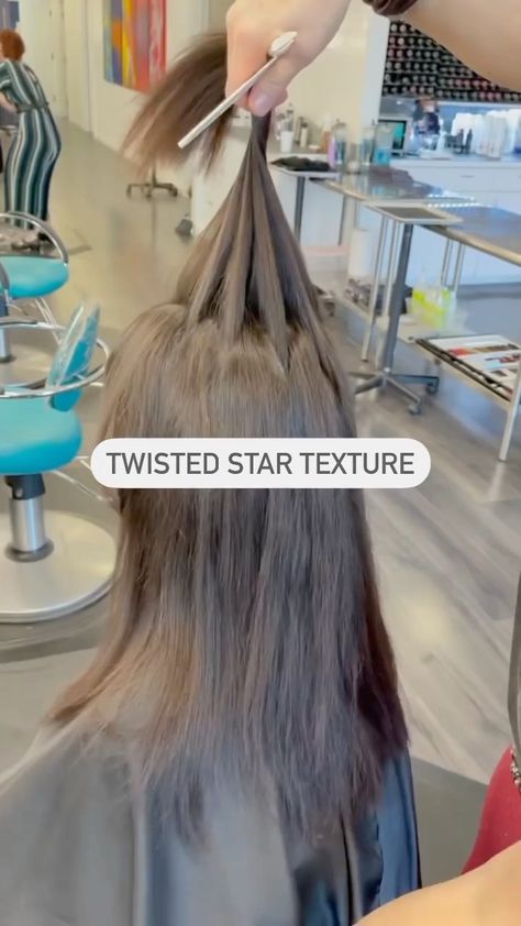 cosmoprofbeauty on Instagram: Haircut how-to: twisted star texture by @sonnabrado! ✂️⁣ ⁣ "Sometimes, you just need a little texture! This technique works great to give a… Bob With Caramel Highlights, Star Texture, Brunette Pixie, Pixie Bob Hairstyles, Haircut Tip, Choppy Bob Haircuts, Textured Haircut, Girls Cuts, Hairstyle Tutorials