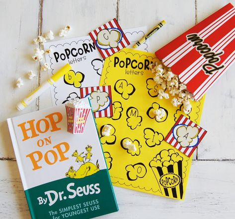 Dr Seuss Hop On Pop Craft, Hop On Pop Preschool Activities, Hop On Pop Craft, Hop On Pop Craft Preschool, Hop On Pop Activities, Dr Seuss Snacks, Dr Seuss Preschool Activities, Hop On Pop, Dr Seuss Preschool