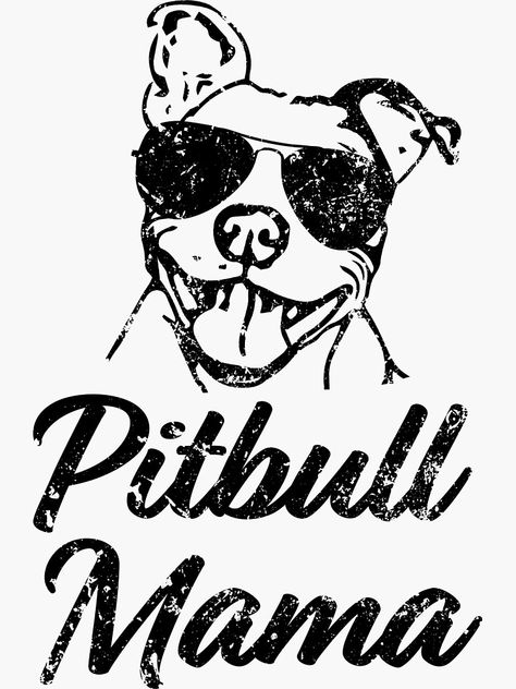 "Pitbull Mama Funny Pit Bull Mom Shirt" Sticker by worksaheart | Redbubble Pit Mom, Tattoo Sleeves, Truck Stickers, Pitbull Mom, Car Window Decals, Mama Svg, Patterned Vinyl, Svg For Cricut, Dog Stickers