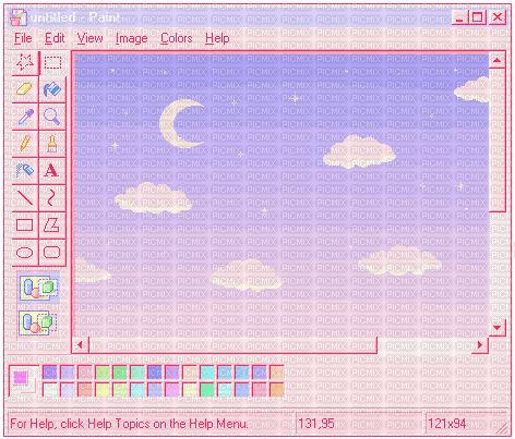 Untitled - Paint (Uknown Credit), webcore , pink , soft , pastel , cute , kawaii - PicMix Cute Kawaii, Soft Pastel, Animated Gif, Gif, Pastel, Screen, Paint, Stars, Pink