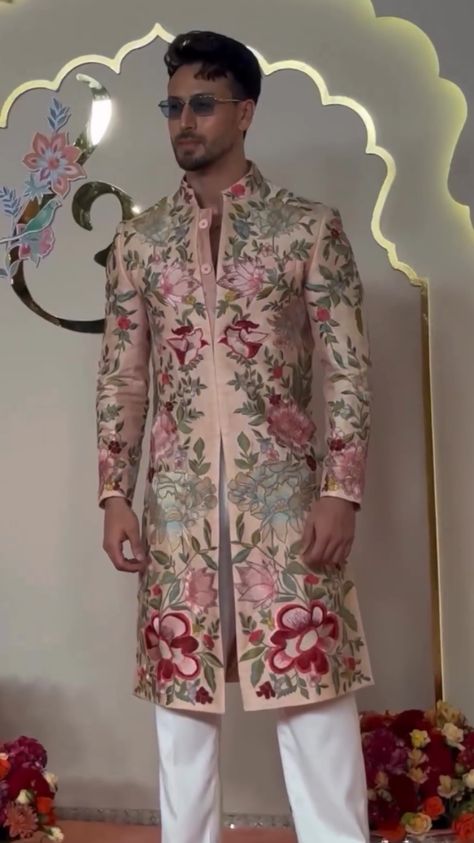 Rohit Bal Menswear, Indo Western For Men, Jackie Shroff, Sherwani For Men Wedding, Sherwani For Men, Rohit Bal, Fashion Suits, Mens Fashion Suits, Wedding Men