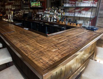 reclaimed wood bar design | 24,255 reclaimed wood bar tops Home Design Photos Bar Room Design, Wood Island Top, Reclaimed Wood Bar, Kitchen Island Furniture, Wood Bar Top, Reclaimed Wood Bars, Reclaimed Building Materials, Home Bar Areas, Bar Tops