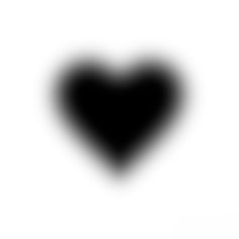 Black Heart, A Black, Aura, White Background, White, Black