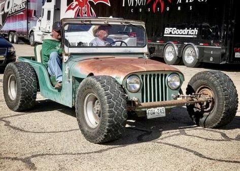 Jeep Rat Rod, Rat Rod Trucks, Rat Rod Cars, Cj Jeep, Badass Jeep, Custom Jeep Wrangler, Jeep Yj, Old Jeep, T Bucket