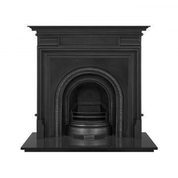 Cast Iron Fireplace Insert, Granite Hearth, Cast Iron Care, Gas Insert, Black Fireplace, Iron Fireplace, Victorian Fireplace, Cast Iron Fireplace, Fireplace Insert