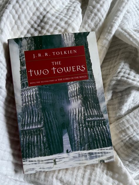 The Two Towers Book, The Two Towers, Lord Of The Rings, Tolkien, Two By Two, Tower, Reading, Book Cover, Books