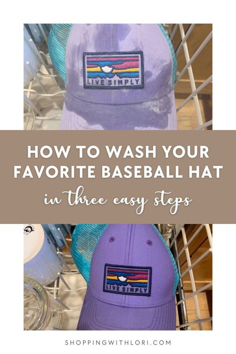 Have you ever wondered how to wash your favorite baseball hat? Does it have stubborn sweat stains on the inside band? Does your hat have makeup stains? The good news is that you can clean your dirty baseball hat in three simple steps! Best Way To Clean Hats Baseball Caps, Best Way To Wash A Baseball Cap, Clean Sweat Stains From Hat, Best Way To Wash Hats Baseball Caps, Wash Baseball Cap How To, Washing A Baseball Hat, Clean Baseball Hat, Hat Washing Baseball Caps, How To Clean A Baseball Caps