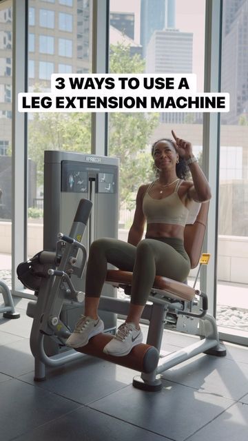 Reset on Instagram: "3 DIFFERENT WAYS TO USE THE LEG EXTENSION MACHINE😍 Ever wondered if you can get more out of a leg extension machine? The answer is yes. This is a very versatile piece of equipment. We’ll show you how…👇 1. Leg extension (Targets the quads) 2. Standing Leg Curl (Targets the hamstrings) 3. Hip Thrust (Targets the glutes & hamstrings) So, next time you’re in the gym and spot a leg extension machine, be sure to try these moves. For more tips, tricks, and workout secrets, download @reset.app and start your 7-Day Free Trial!!!🥳”" Standing Hamstring Curl, Leg Extensions Machine, Leg Extension Machine Workouts, Hip Adduction Machine, Leg Extension, Leg Workout Machine Gym, Leg Curl Machine Workout, Leg Extension Machine, Hamstring Curl Machine