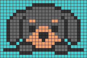 Dog Pixel Art 32x32, Shih Tzu Perler Beads, Dachshund Pixel Art, Pixel Dog Art, Pixel Art Chien, Pixel Art Cute Animals, Big Pixel Art, Pixel Art Dog, Dog Pixel Art