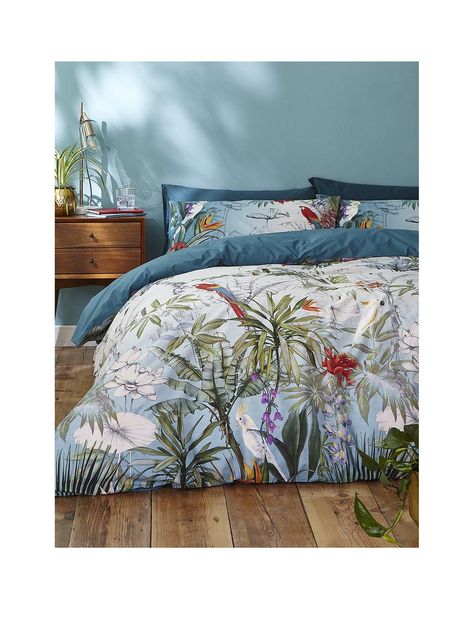 Teal Duvet, Tropical Bedding, Teal Quilt, King Duvet Set, 100 Cotton Duvet Covers, Double Duvet, Buy Bed, Floral Bedding, Floral Duvet