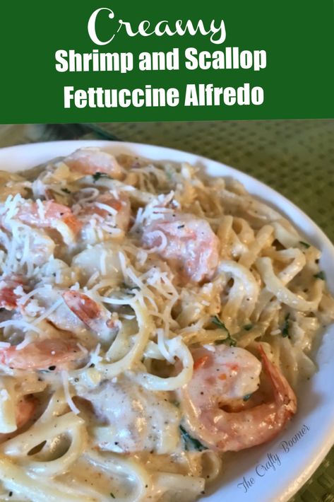 Sea Food Alfredo Pasta, Seafood Fettucini Alfredo Recipe, Creamy Shrimp And Scallop Pasta, Scallops Fettuccine Alfredo, Shrimp And Scallop Alfredo Pasta, Shrimp And Scallop Recipes Pasta, Seafood Fettuccine Alfredo Recipes, Shrimp And Scallop Alfredo, Seafood Alfredo Pasta Recipes