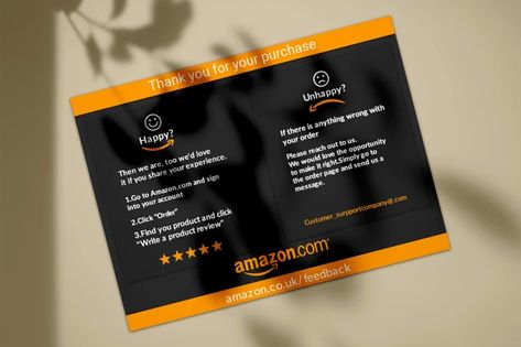 Amazon Package, Logo Samples, Thank You Card Design, Image File Formats, Business Thank You, Design Concepts, Graphic Artist, Business Design, Personal Branding