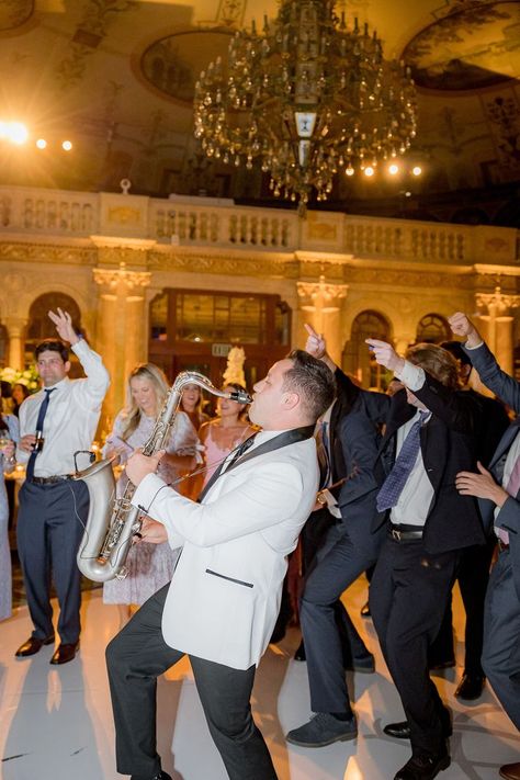 Saxophone At Wedding, Jazz Wedding Invitations, Live Band Wedding Reception, Band At Wedding Reception, Jazz Band Wedding, Wedding Saxophone Player, Saxophone Wedding, Wedding Reception Dance, Jazz Wedding Theme