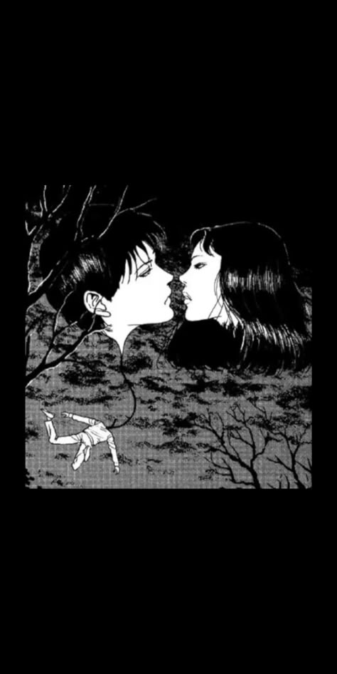 Junji Ito Aesthetic Wallpaper, Junji Ito Tomie Icon, Junji Ito Wallpaper Iphone, Junji Ito Purple, Junji Ito Characters, Tomie Wallpaper, Goth Bookmark, Junji Ito Wallpaper, Junji Ito Aesthetic