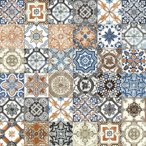 Marrakesh Color Mix Glossy ceramic tile Glazed Ceramic Tile, Moroccan Art, Portuguese Tiles, Ceramic Floor Tiles, Moroccan Tiles, Tile Designs, Custom Tiles, Fireplace Tile, Natural Stone Tile