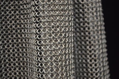 ChainMail for Interior Design ChainMail Curtain Chainmail Armor, Mesh Gloves, Wall Hanging Designs, Magnetic Wall, Looking For Someone, Chain Mail, Metal Mesh, Larp, Exterior Design