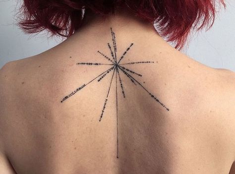 Watercolor Tattoos Voyager Tattoo, Astronomy Tattoos, Pulsar Map, Pioneer Plaque, Tattoo Space, Astronomy Tattoo, Nape Tattoo, Becoming A Tattoo Artist, Minimalist Artist