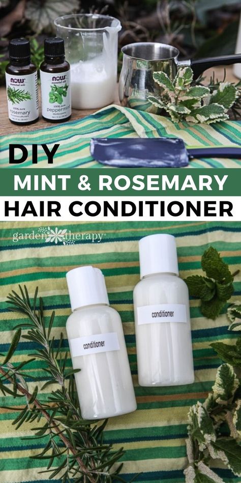 Rosemary Conditioner Diy, Homemade Natural Conditioner, Diy Color Safe Shampoo, Make Your Own Shampoo And Conditioner, Natural Hair Conditioner Homemade, Rosemary Shampoo Diy, Diy Conditioner Recipe, Diy Hair Lotion, Non Toxic Conditioner